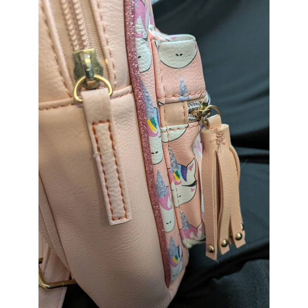 OMG Accessories Unicorn Glitter Mini Backpack Brand New with Tags